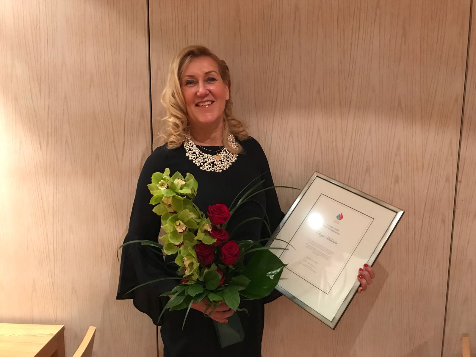 Porin vuoden 2018 yrittäjänainen on Sirpa Huhtala Kuljetusliike Kalevi Huhtala Oy:stä